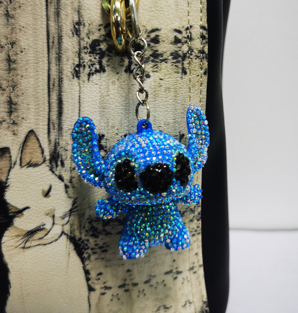 DIY Stitch and Angel Keychain - Cristal Strass (Pas de colle)