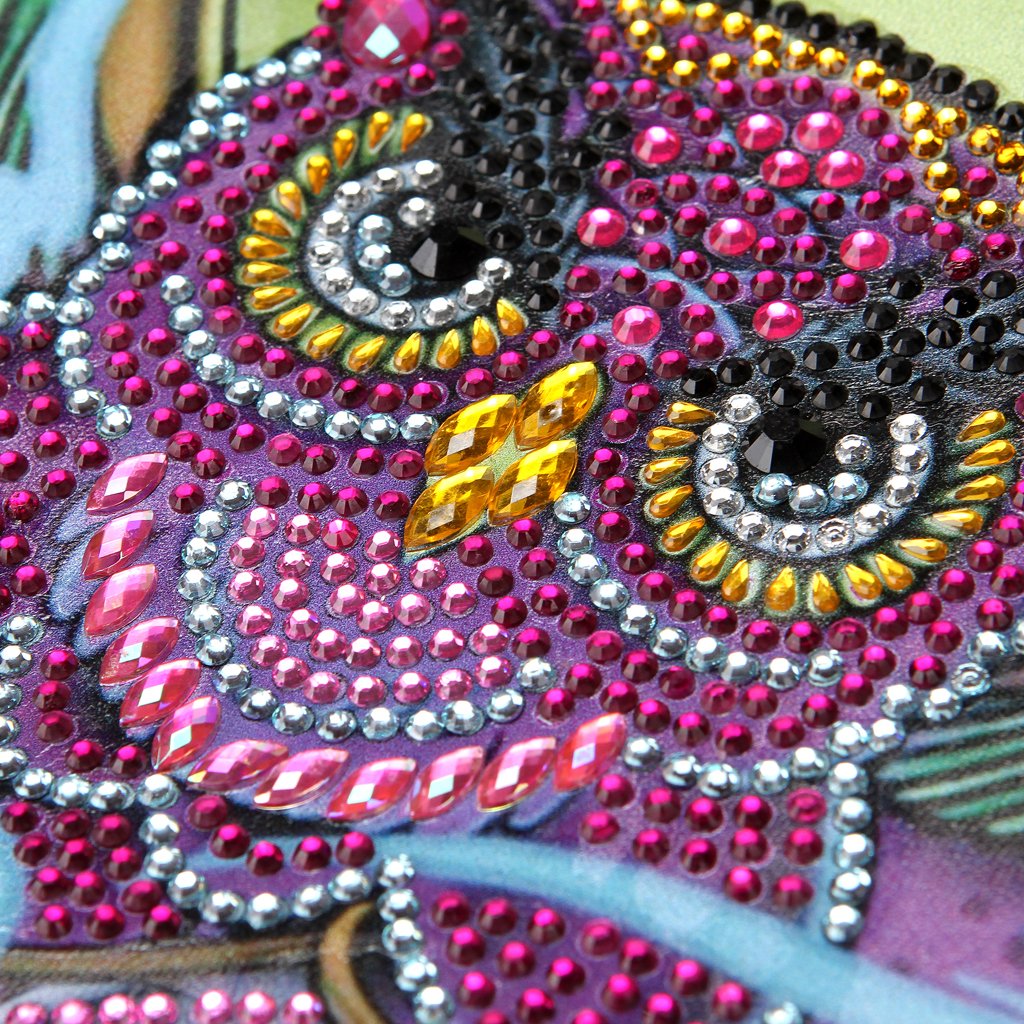 DIY Owl shaped diamond painting one-shoulder chain lady bag