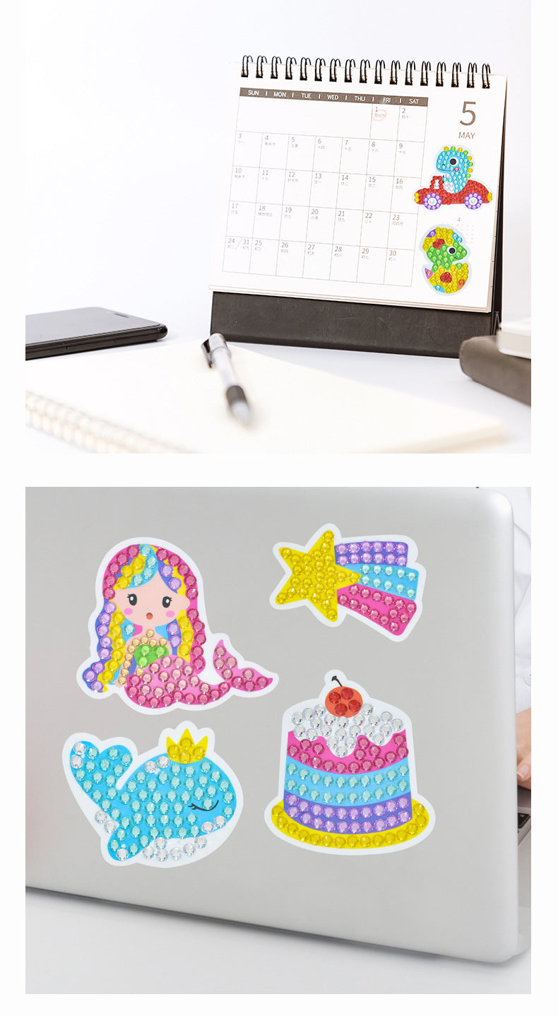 DIY Sparkling Diamond Painting Stickers Wall Sticker | Mermaid