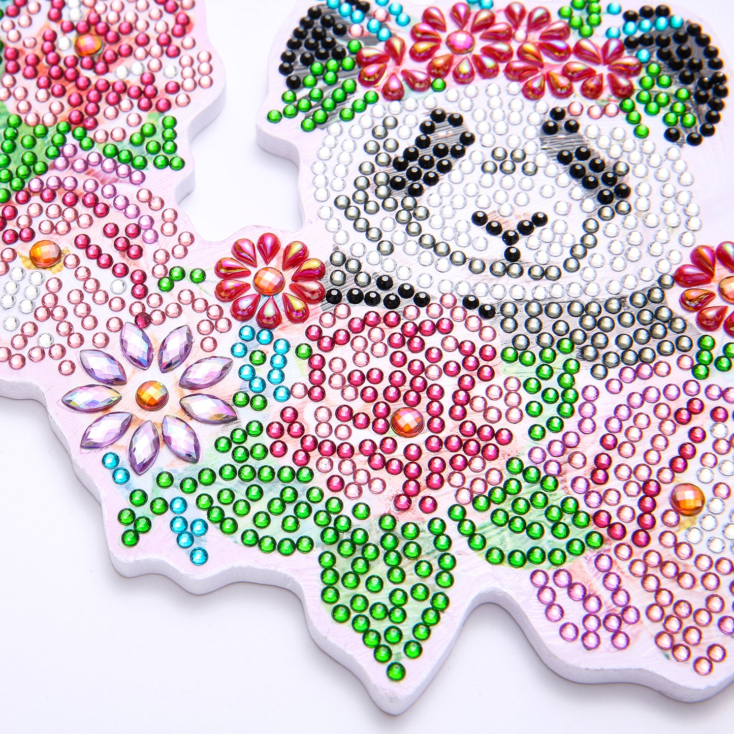 DIY Diamond Painting Wreath - Panda