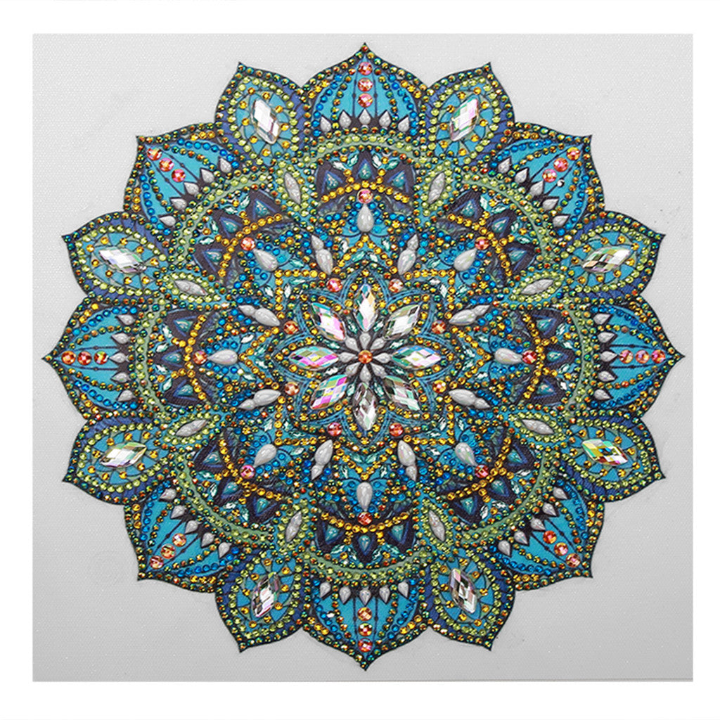 Mandala Abstract Art Flower  | Crystal Rhinestone  | Full Round Diamond Painting Kits