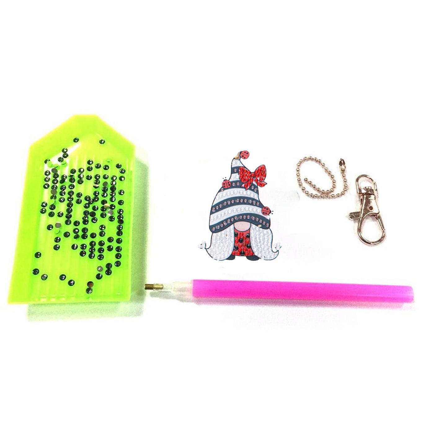 DIY keychain | Gnome | Double-sided | Five Piece Set