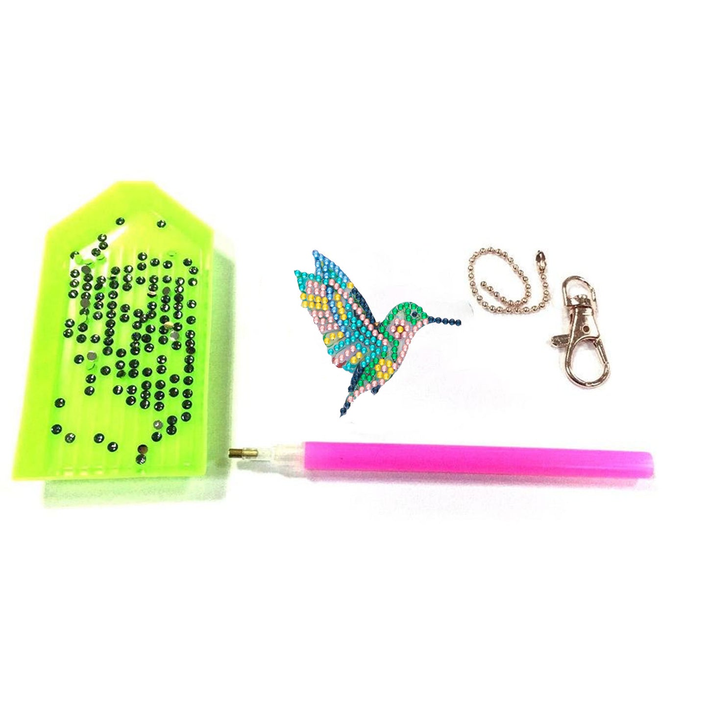 DIY keychain | Bird | Double-sided | Four Piece Set