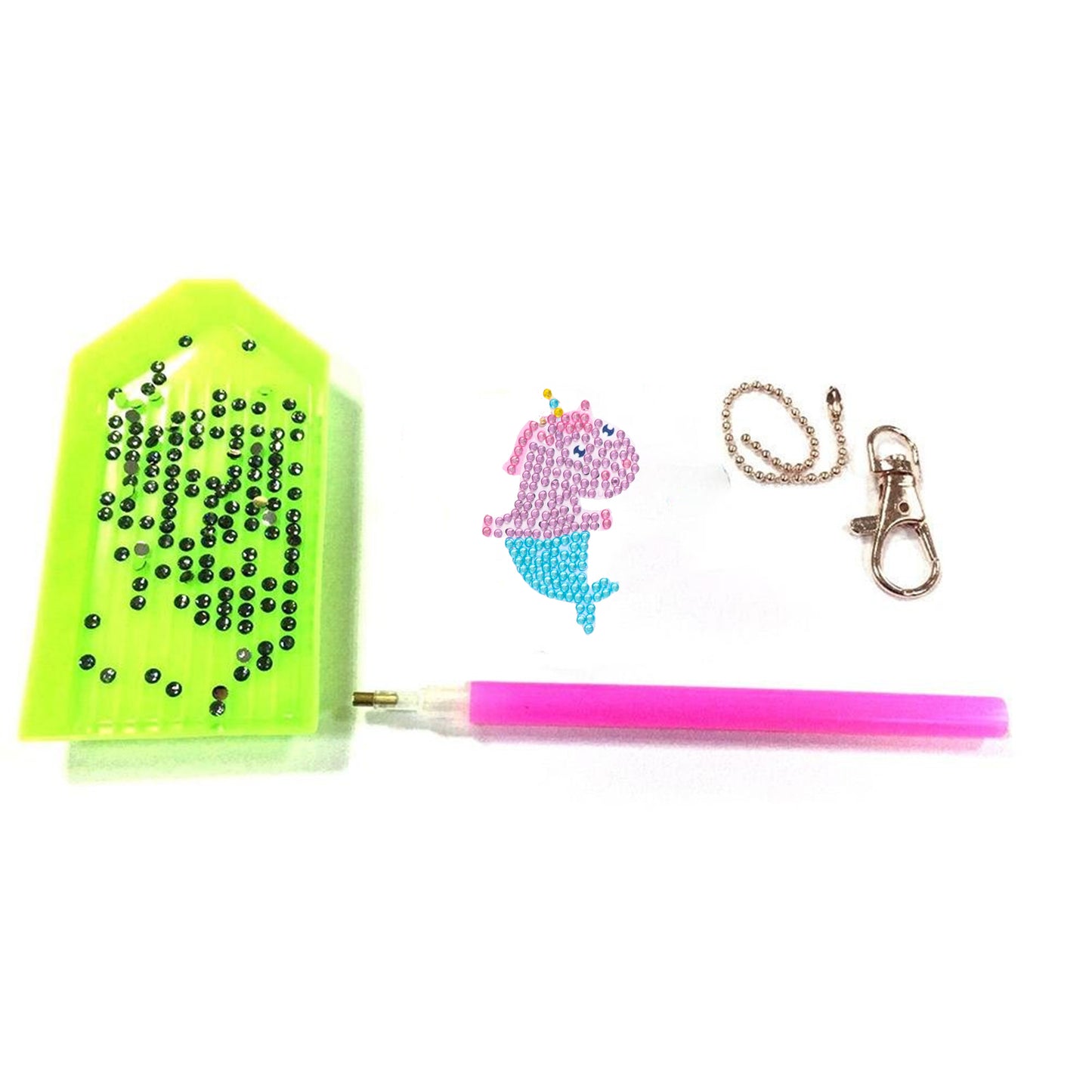 DIY keychain | Mermaid | Double-sided | Five Piece Set