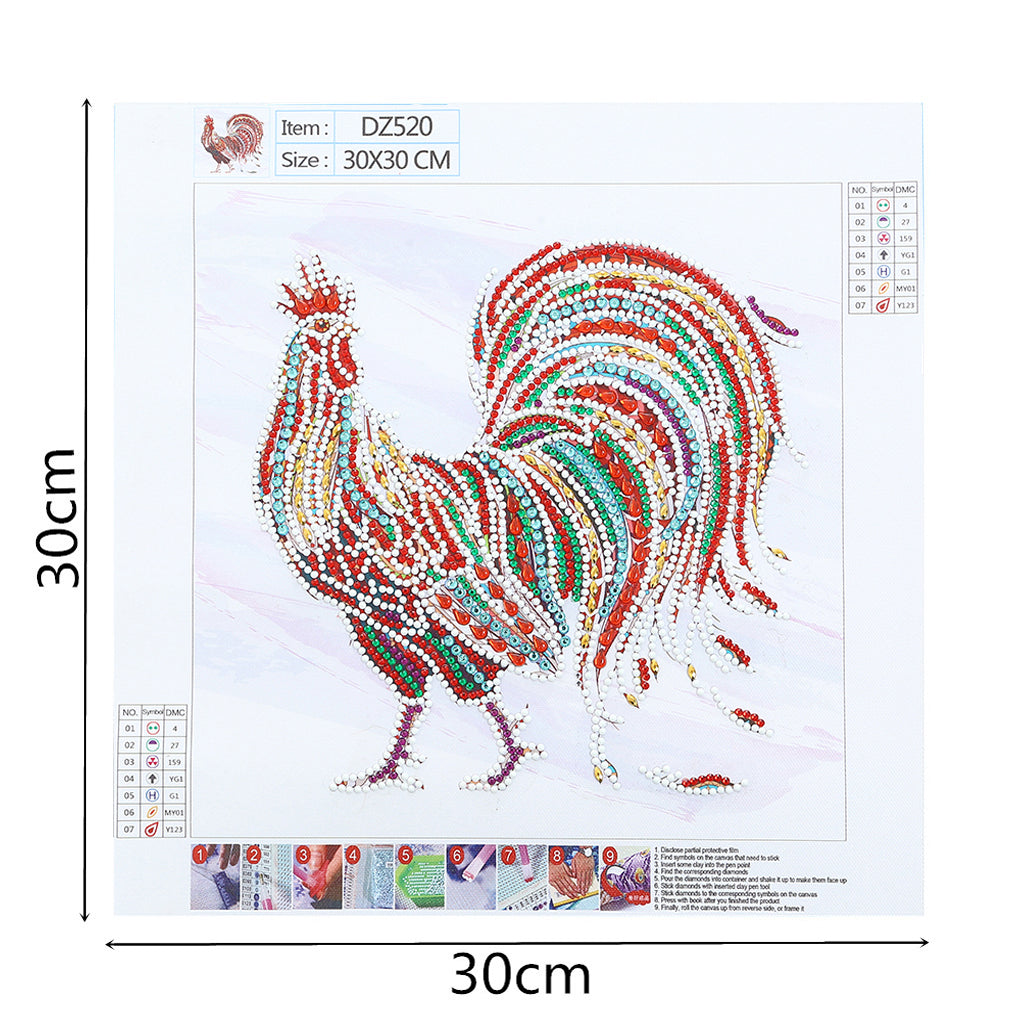 Cock | Luminous Diamond Painting Kits