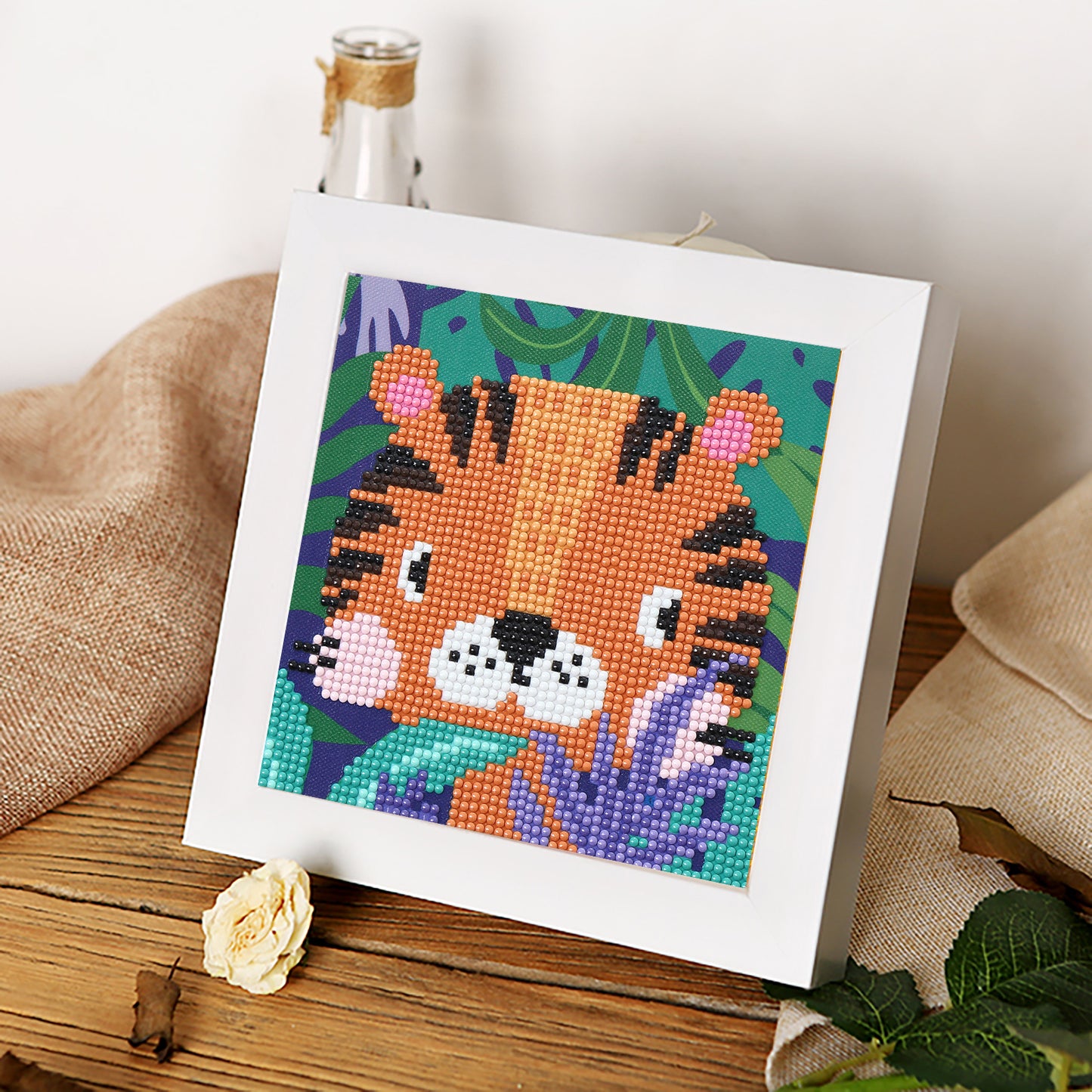 Children's Series-| Tiger | Diamond Painted-(Frameless)