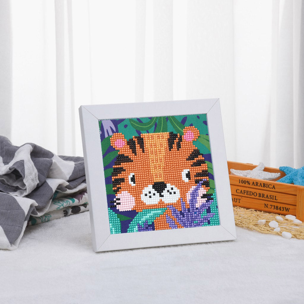 Children's Series-| Tiger | Diamond Painted-(Frameless)