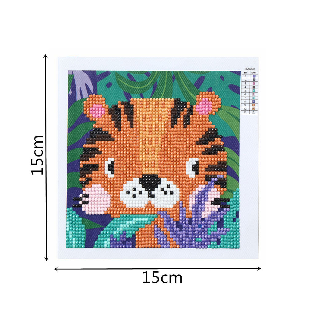 Children's Series-| Tiger | Diamond Painted-(Frameless)