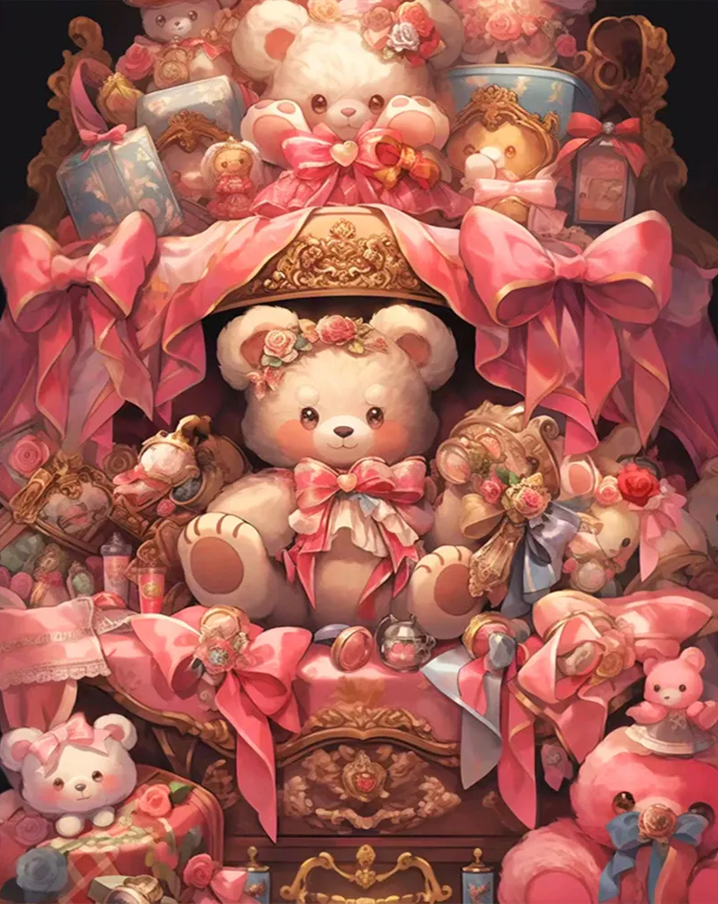 AB  Diamond Painting  |  Afternoon Tea Bear