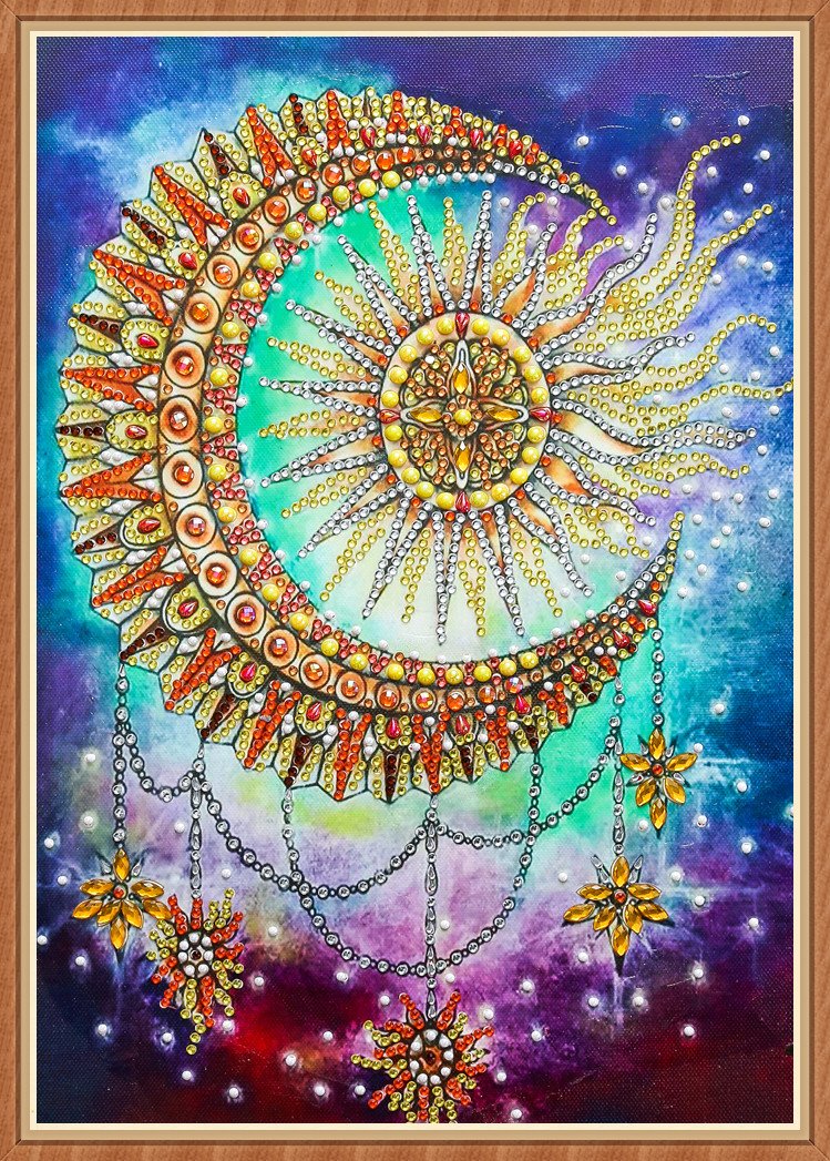 Sun and moon | Special Shaped Diamond Painting Kits