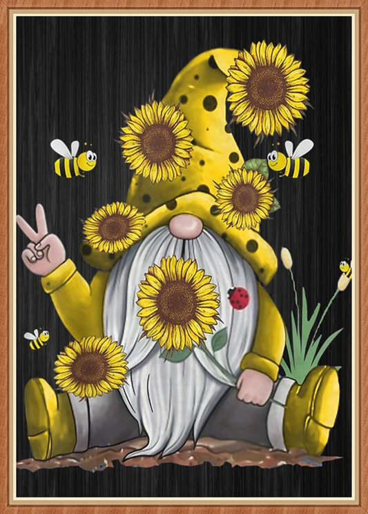 Sunflower Goblin | Full Round Diamond Painting Kits