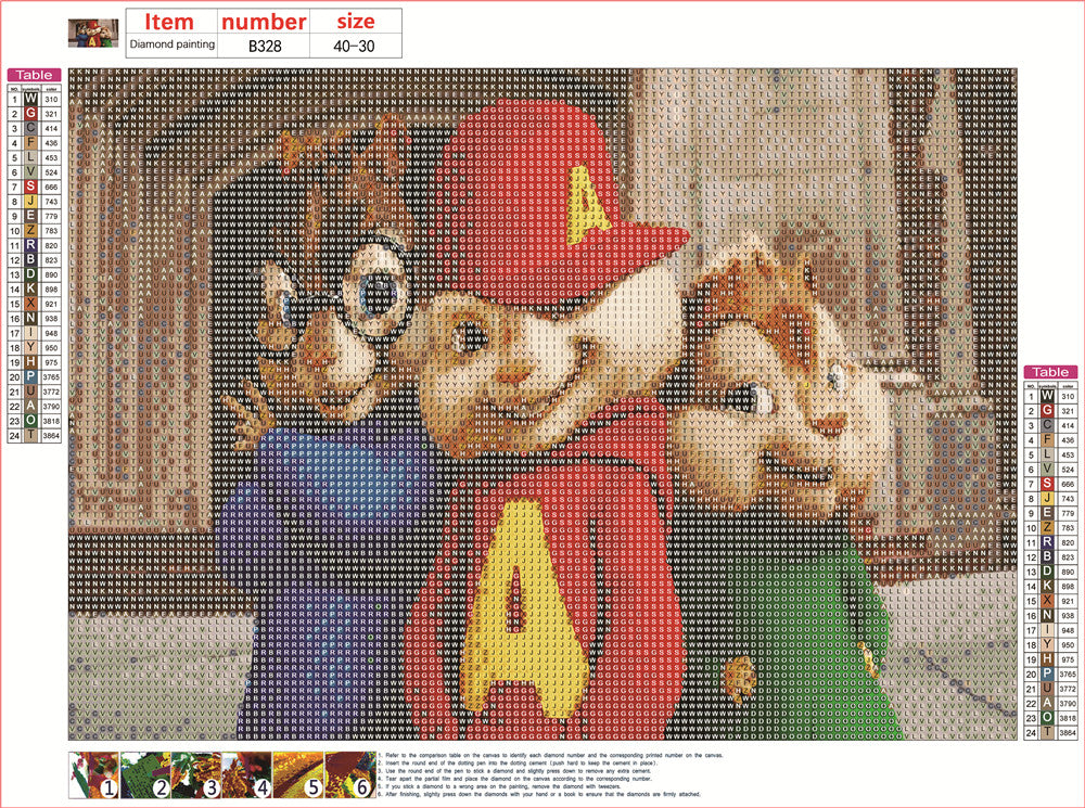 Alvin and the Chipmunks | Full Round Diamond Painting Kits