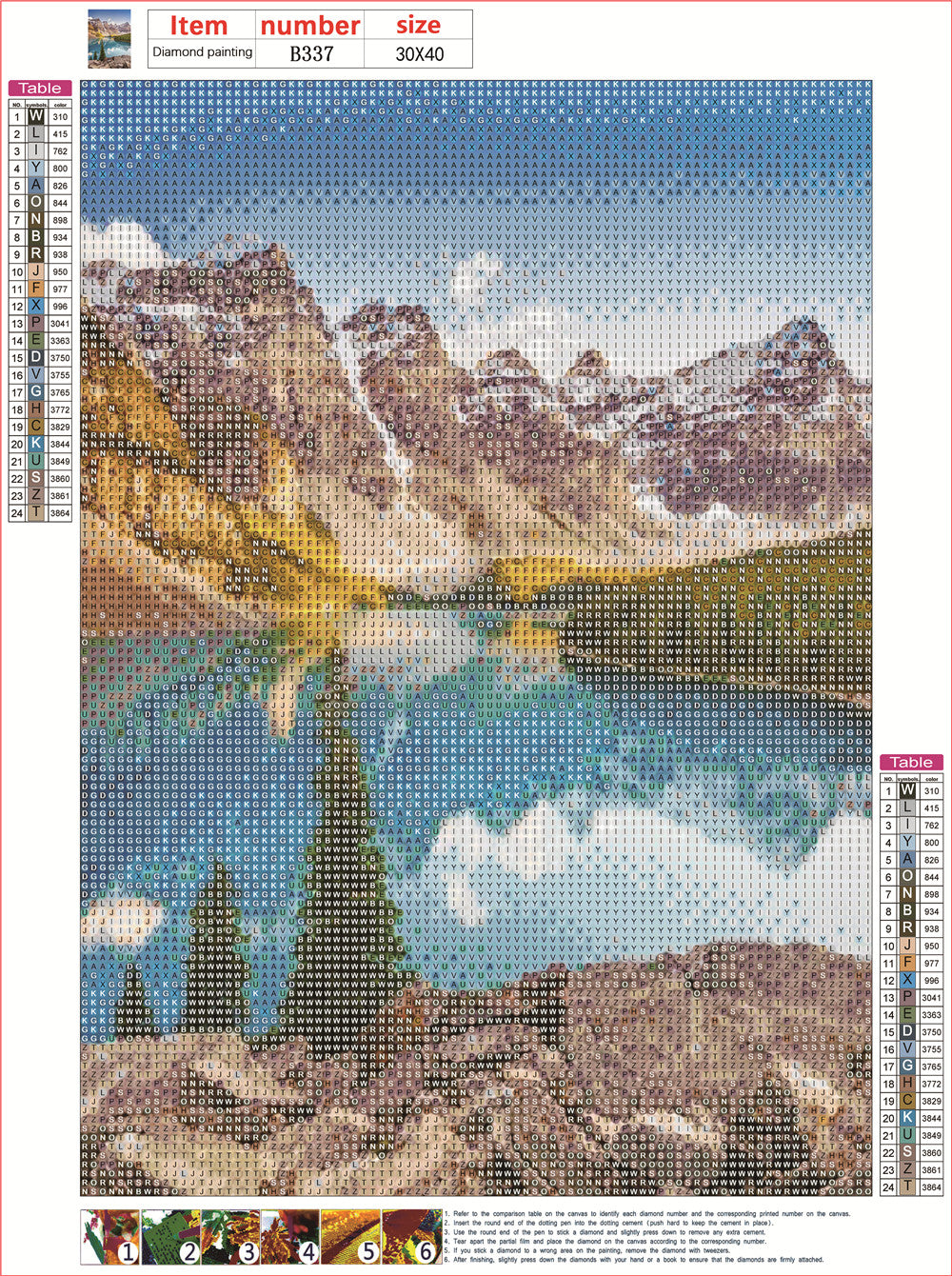 Mountain river | Full Square Diamond Painting Kits