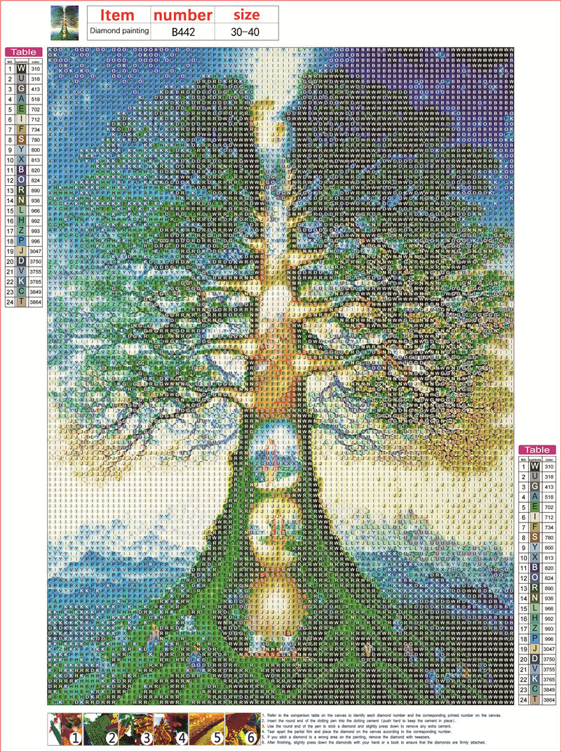 Religious tree | Full Round Diamond Painting Kits