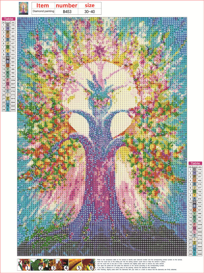 Phoenix Tree | Full Round Diamond Painting Kits