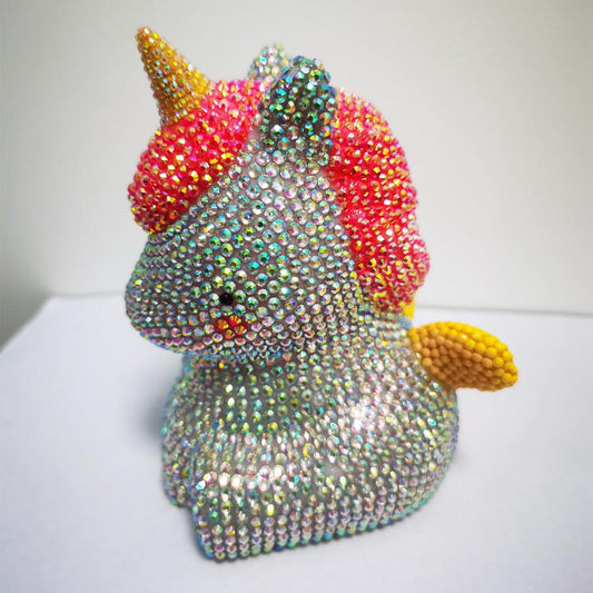 DIY Unicorn - Crystal Rhinestone Ornaments（No glue）