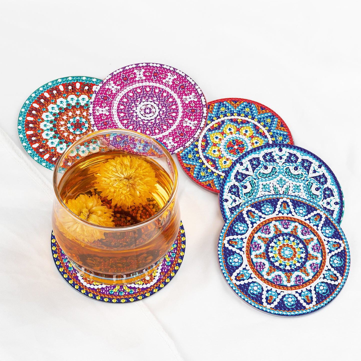 DIY Special Shaped Diamond Painting Coaster Mandala