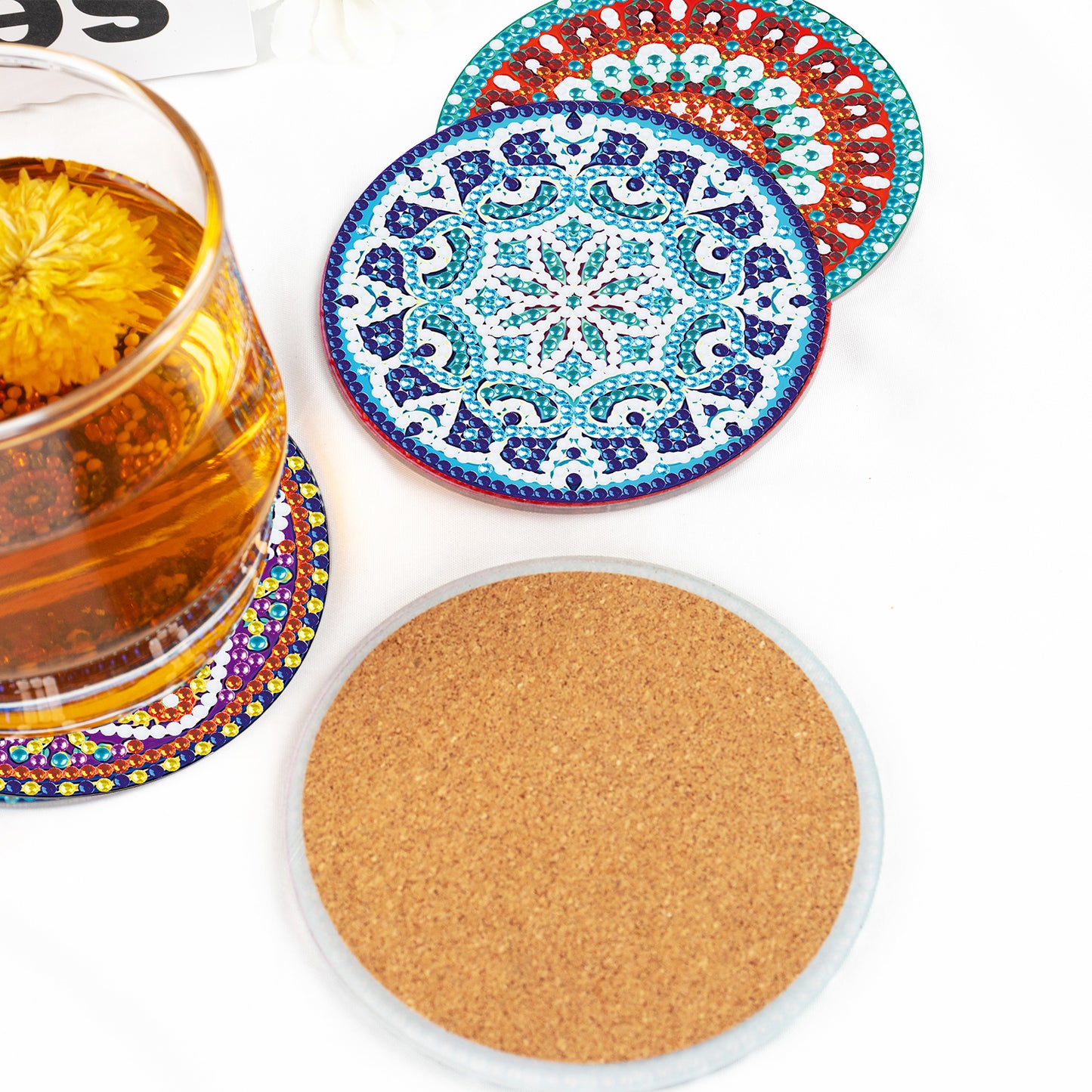 DIY Special Shaped Diamond Painting Coaster Mandala