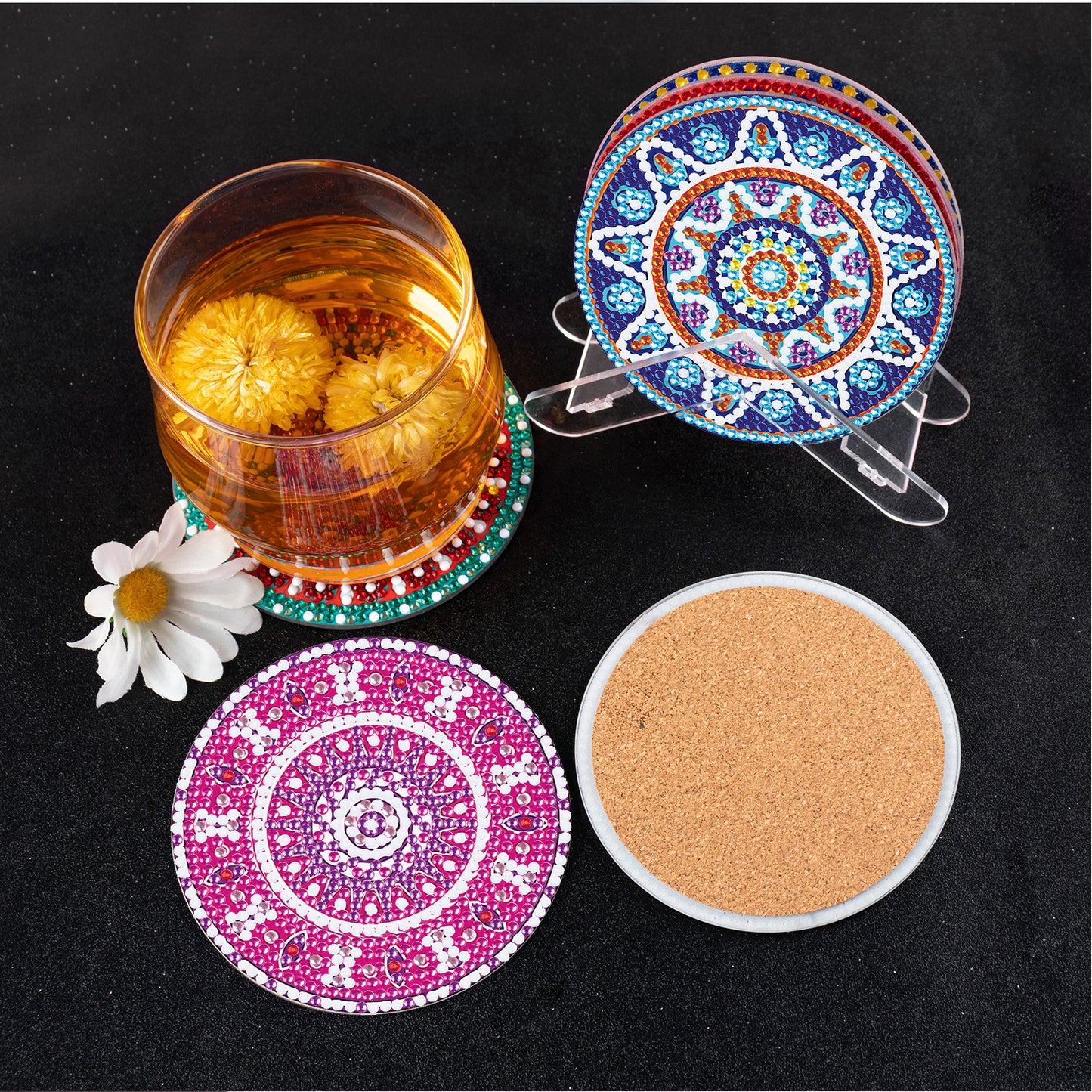 DIY Special Shaped Diamond Painting Coaster Mandala