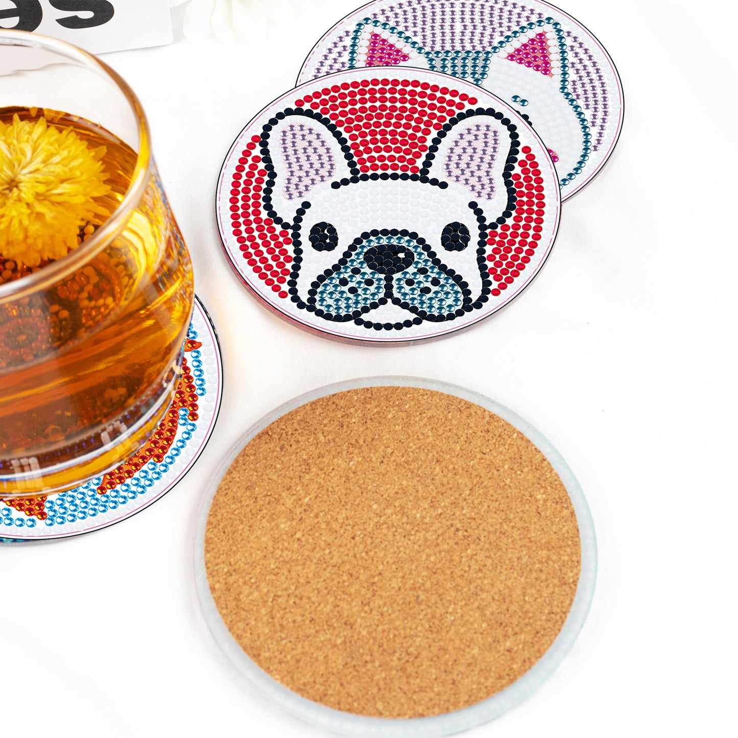 DIY Special Shaped Diamond Painting Coaster Animals