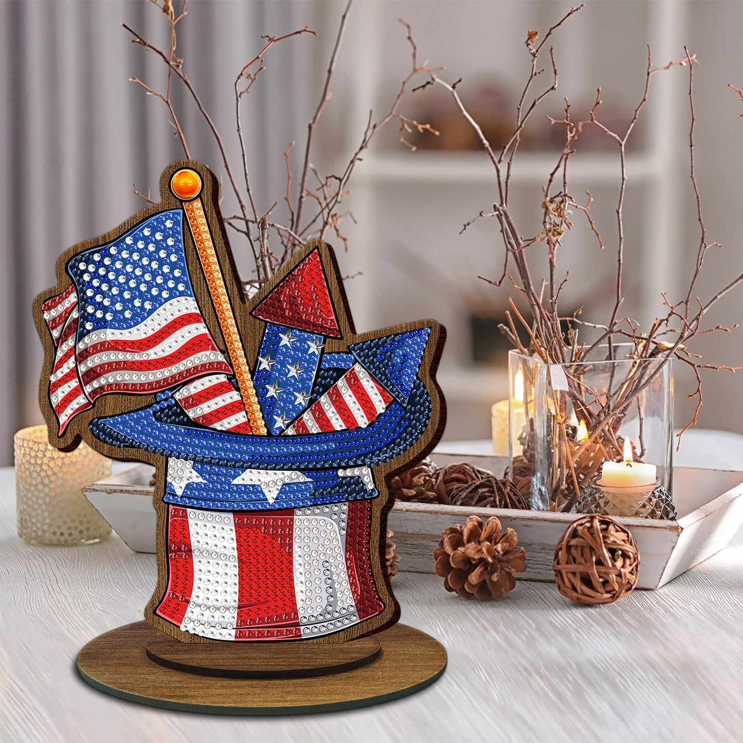 Diamond Painting Ornament | US flag