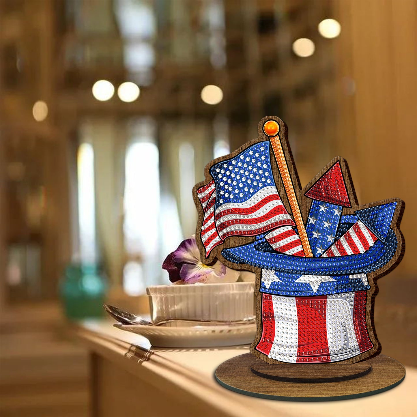 Diamond Painting Ornament | US flag