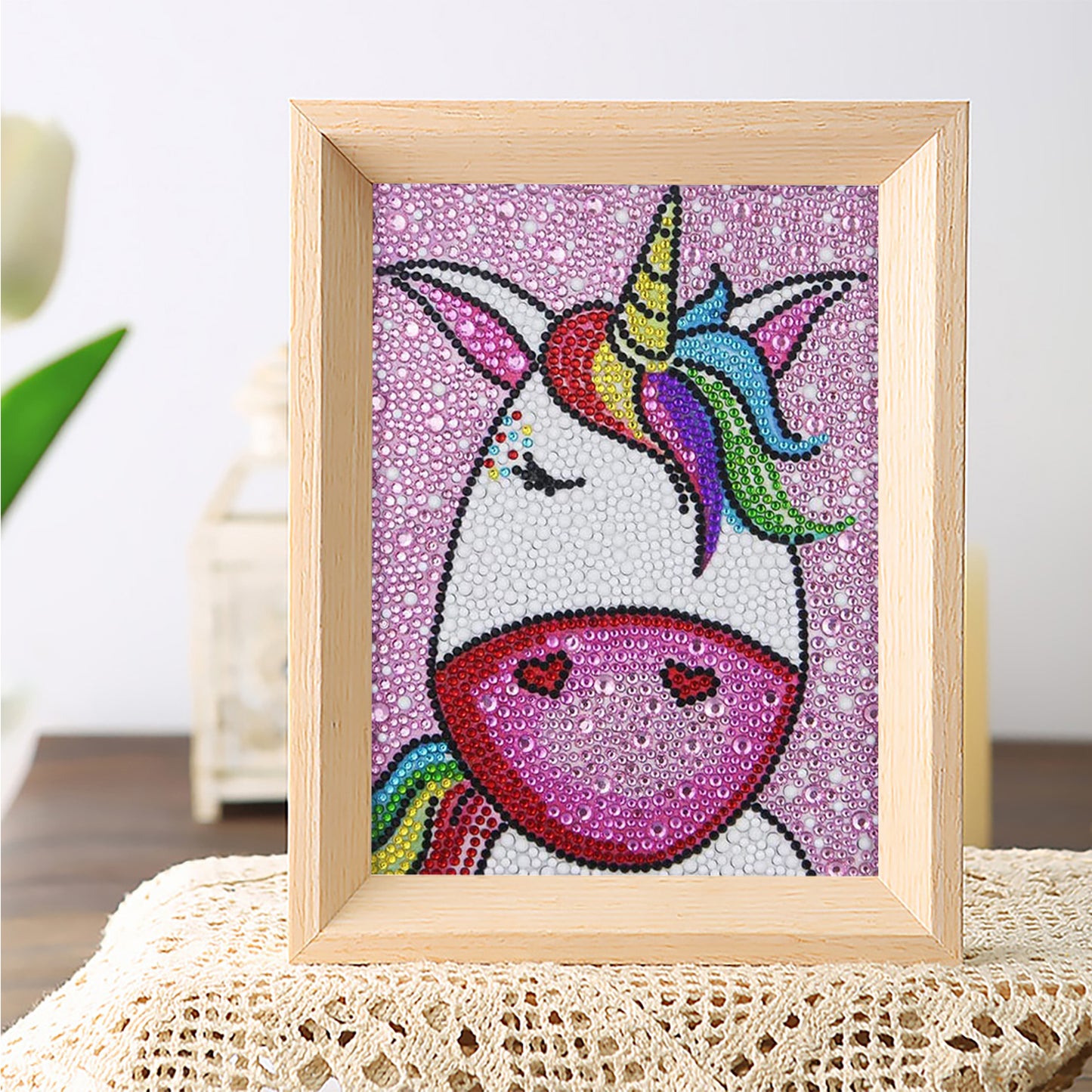 Children's Series-| unicorn | Crystal Diamond Painting-（Frameless）