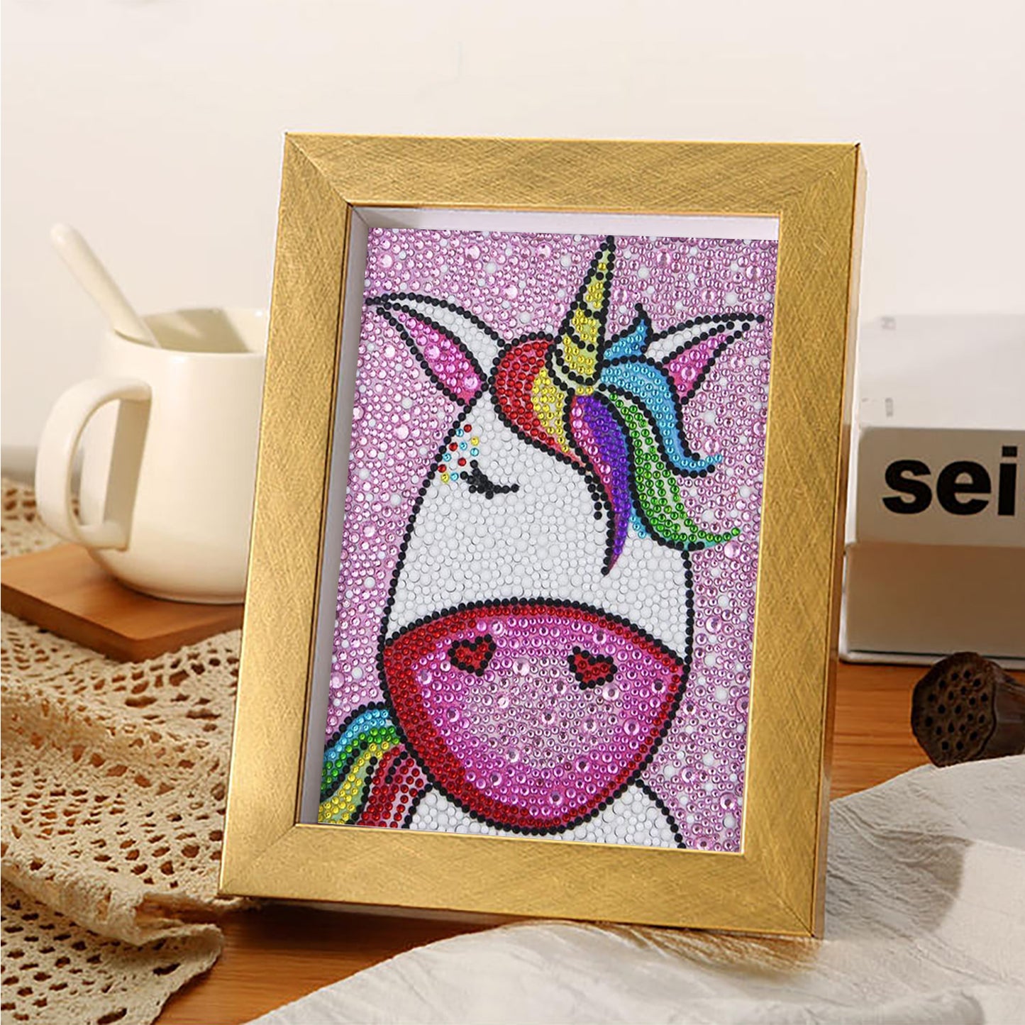 Children's Series-| unicorn | Crystal Diamond Painting-（Frameless）