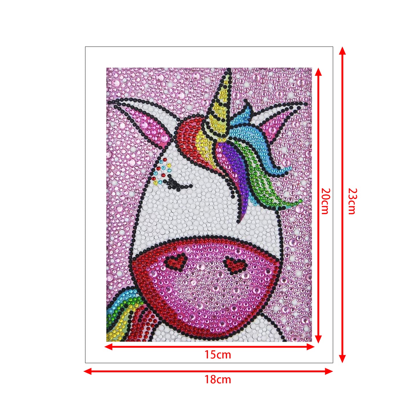 Children's Series-| unicorn | Crystal Diamond Painting-（Frameless）