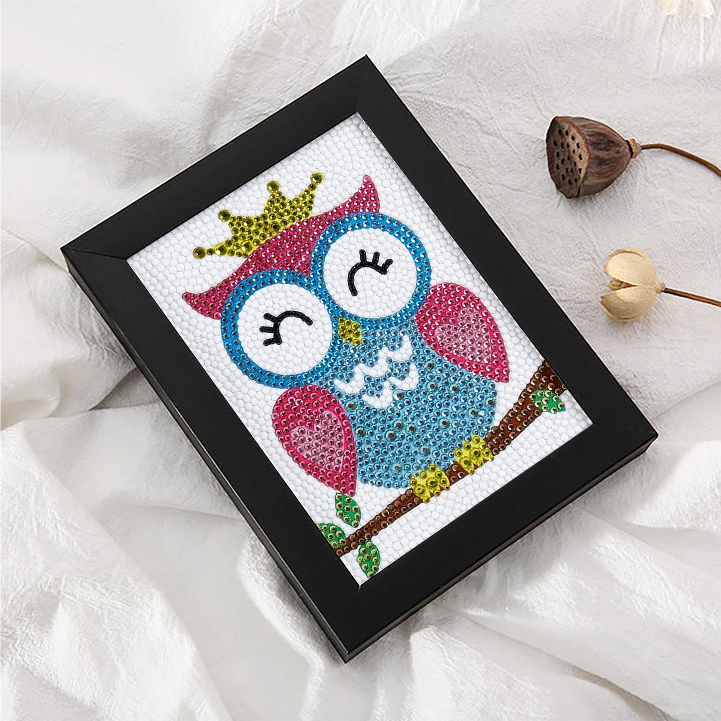 Children's Series-| owl | Crystal Diamond Painting-（Frameless）