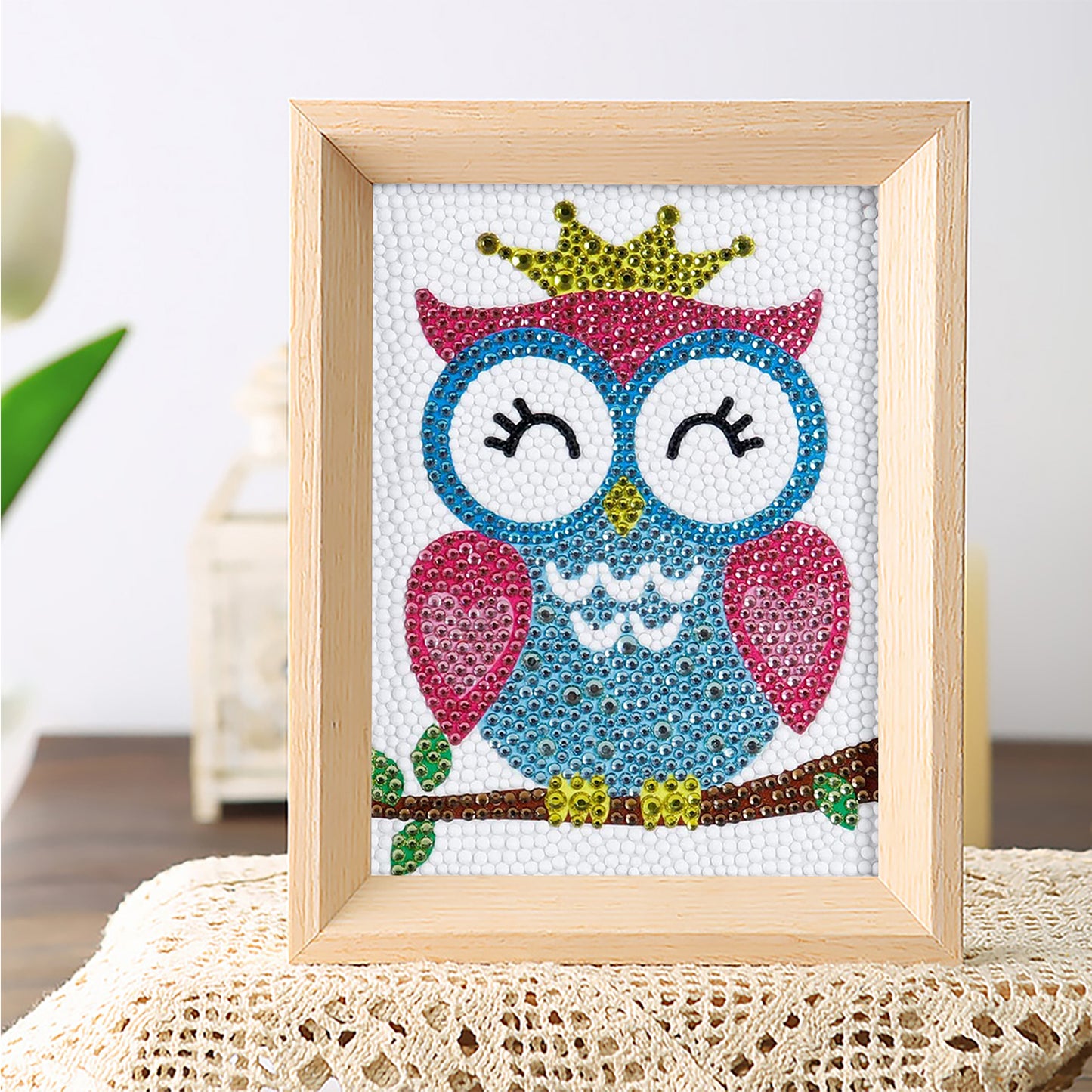 Children's Series-| owl | Crystal Diamond Painting-（Frameless）