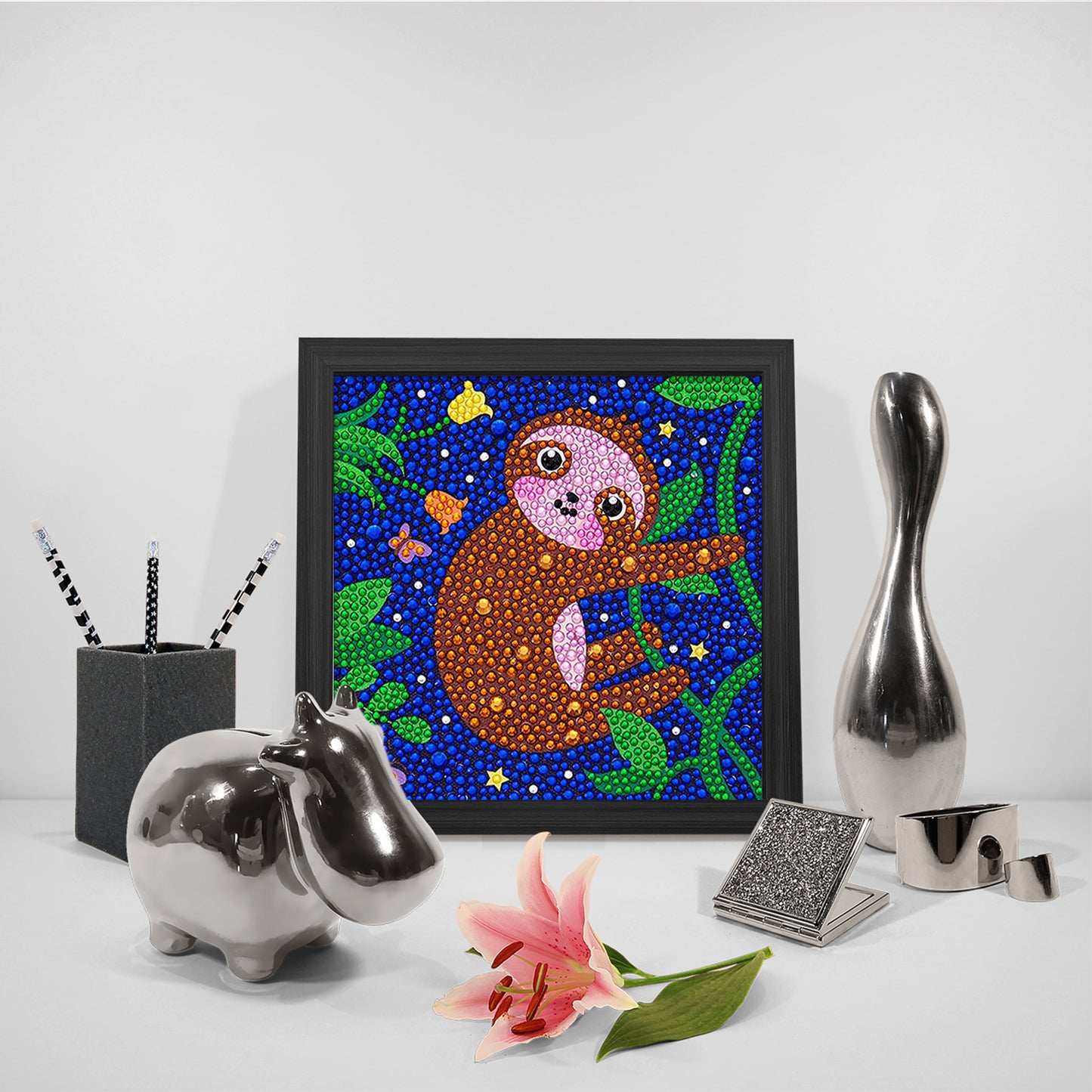Children's Series-| sloth | Crystal Rhinestone Full Diamond Painted-(Frameless)