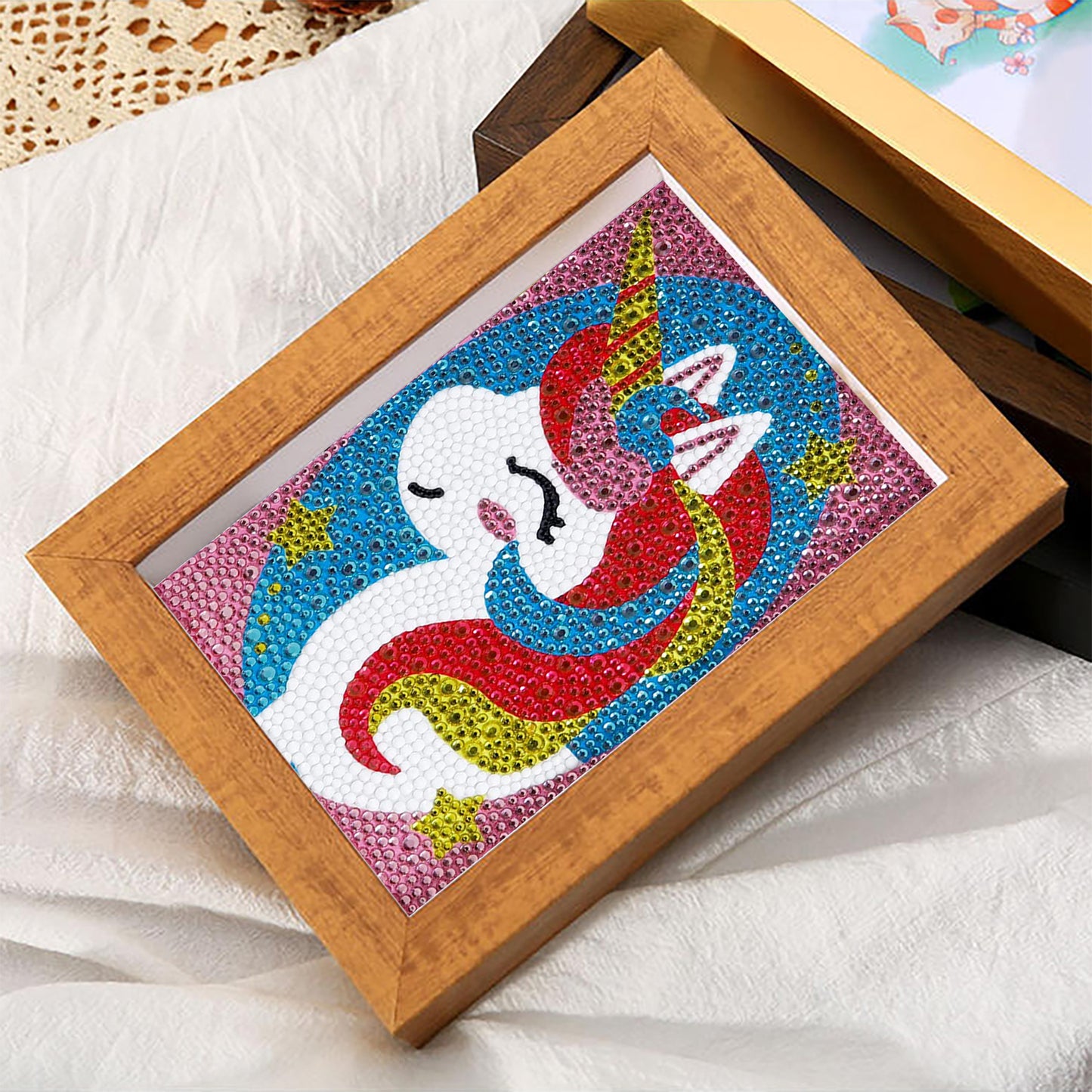 Children's Series-| unicorn | Crystal Diamond Painting-（Frameless）