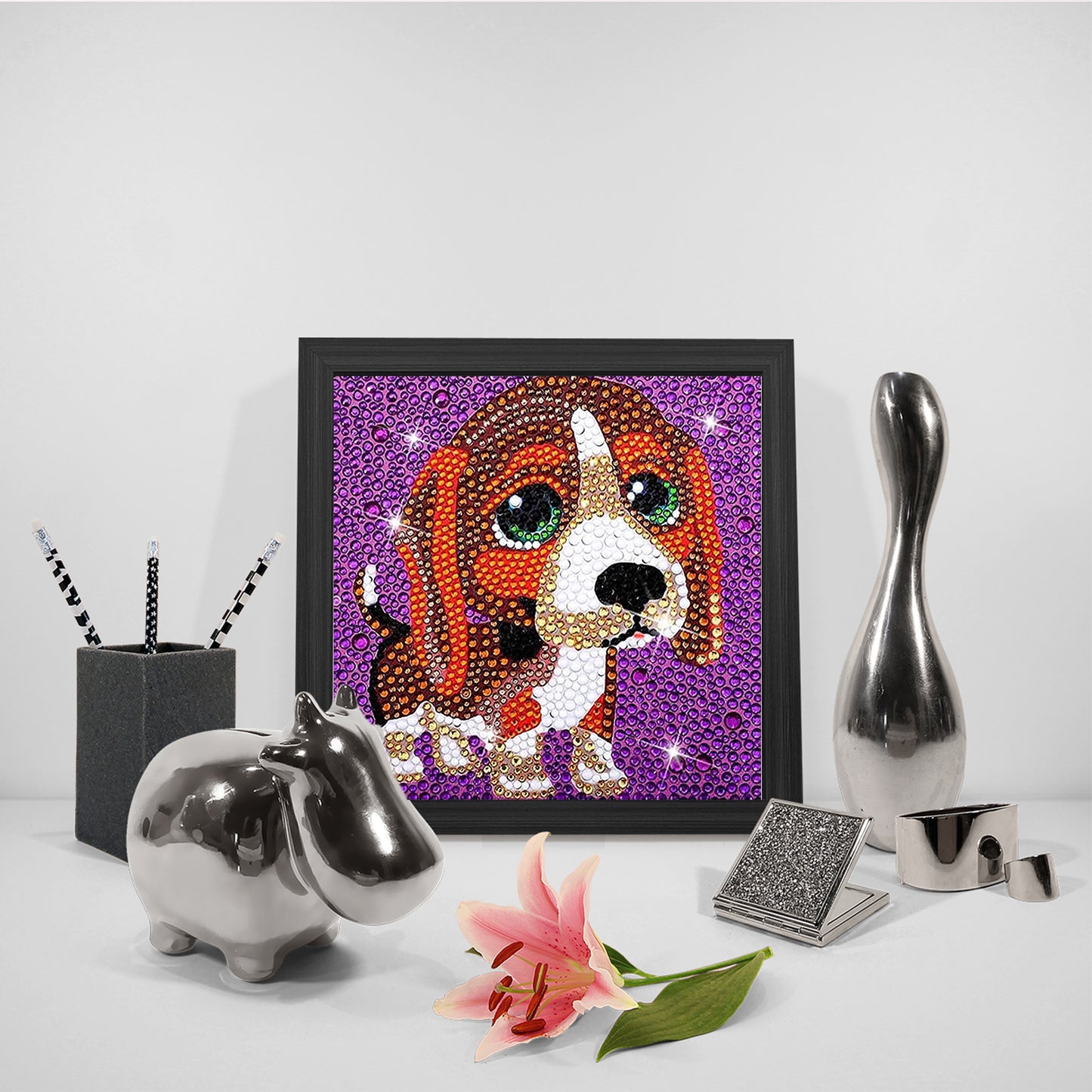 Children's Series-| Dog | Crystal Rhinestone Full Diamond Painted-(Frameless)