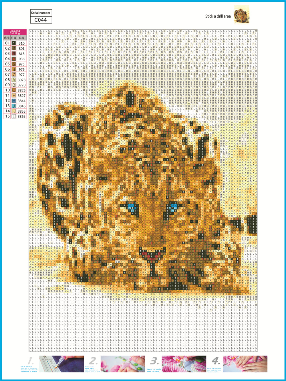 Leopard | Full Circle Diamond Painting Kit