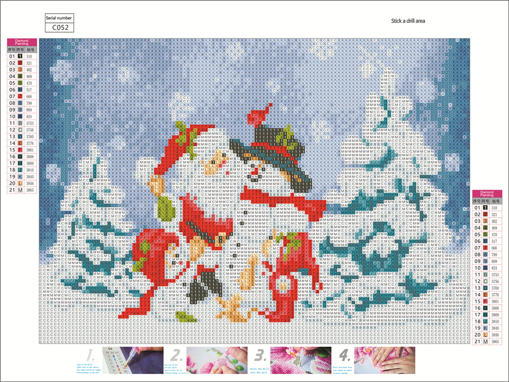 Santa Claus and Snowman | Full Circle Diamond Painting Kit