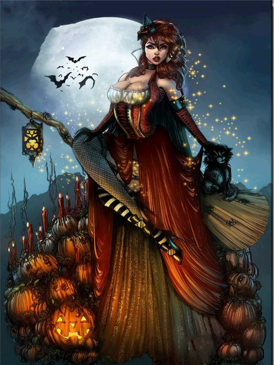 Witch | Full Circle Diamond Painting Kit