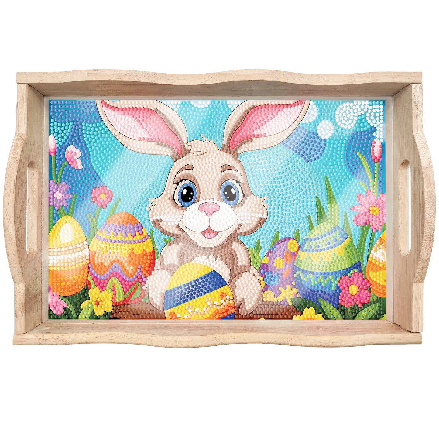 Diamond Painting Wooden Trays With Handle - Easter