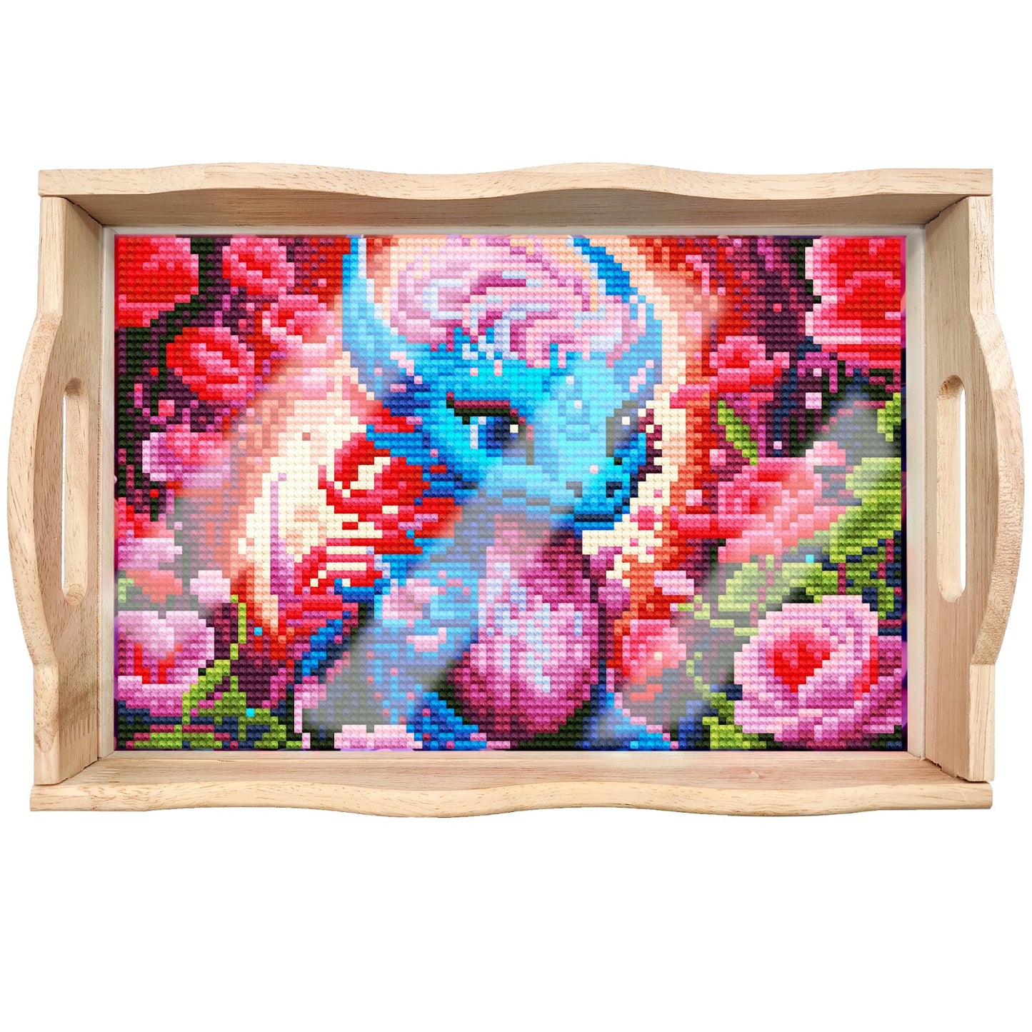 Diamond Painting Wooden Trays With Handle - Dragon