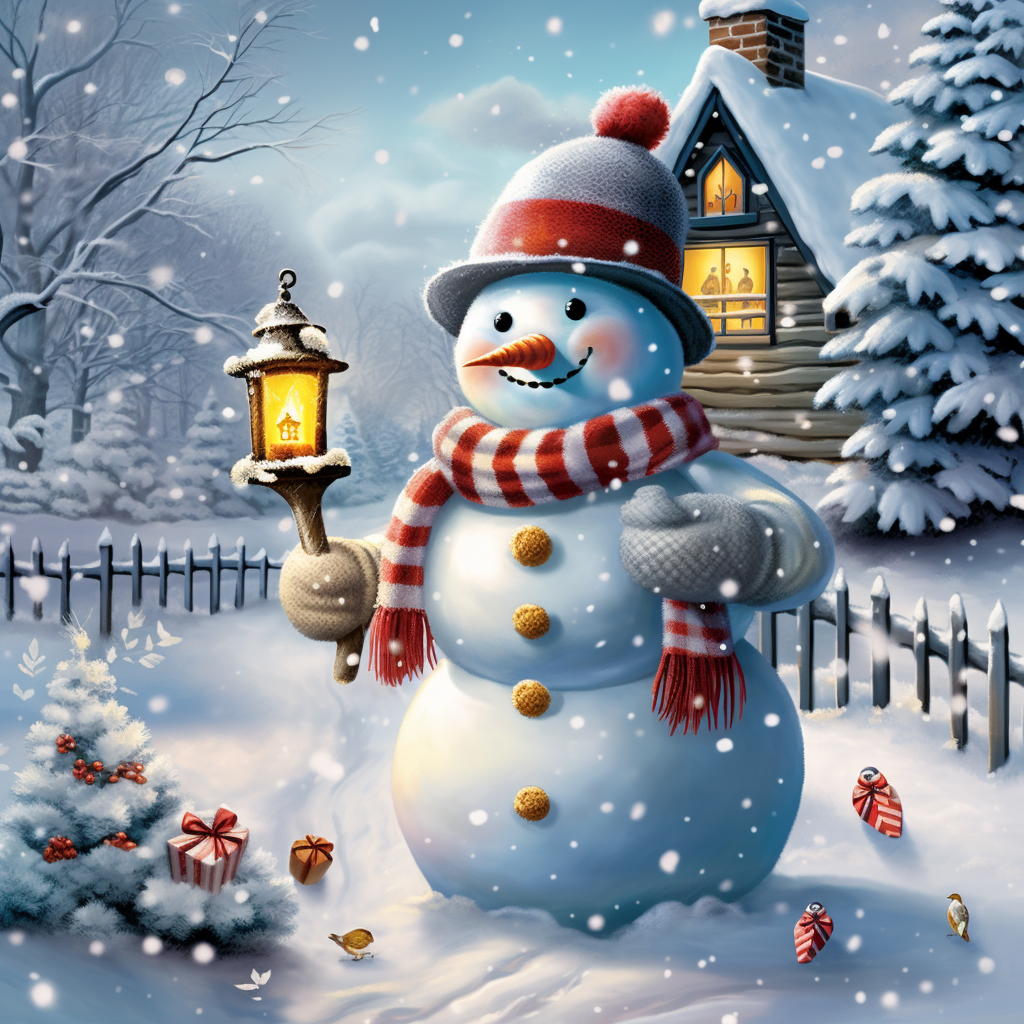 AB Diamond Painting  |  Lovely Snowman