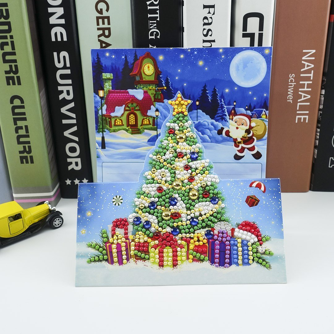 5D DIY Diamond Painting Greeting Card Special Shaped Birthday Xmas Gift