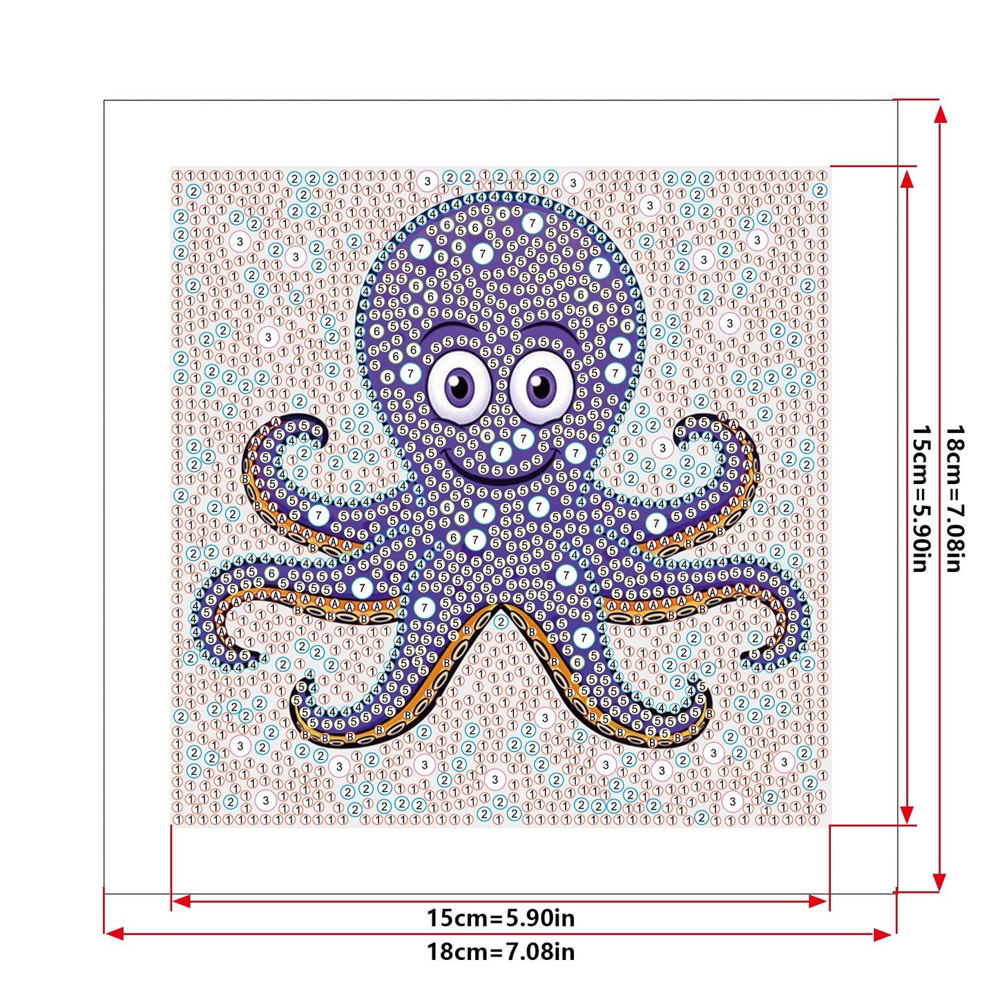 Children's Series-| Octopus | Crystal Rhinestone Full Diamond Painted-(Frameless)