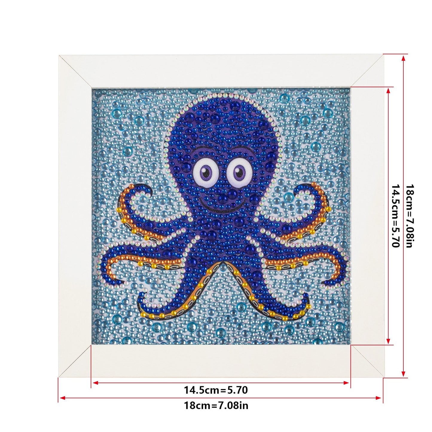 Children's Series-| Octopus | Crystal Rhinestone Full Diamond Painted-(Frameless)