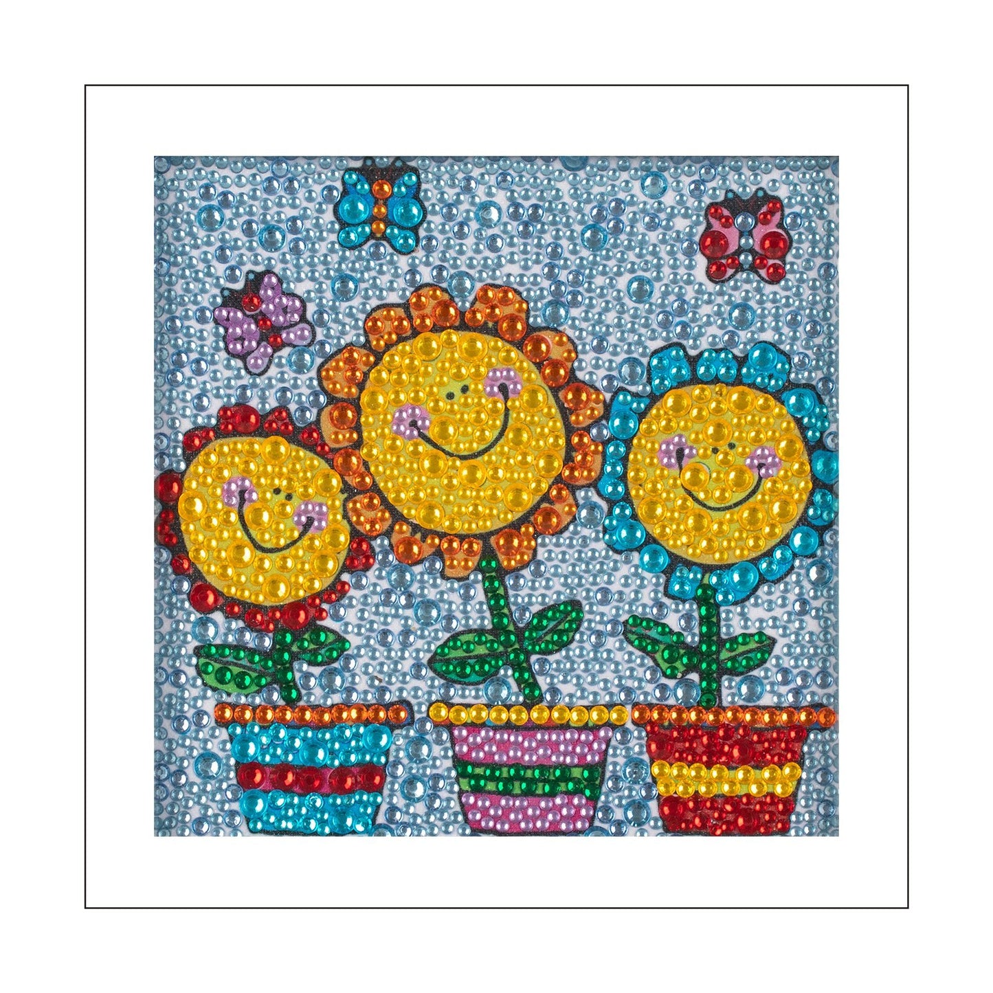 Children's Series-| Sun flower | Crystal Rhinestone Full Diamond Painted-(Frameless)