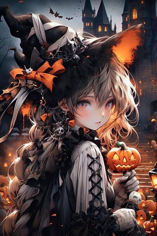 AB Diamond Painting  |  Halloween Girl