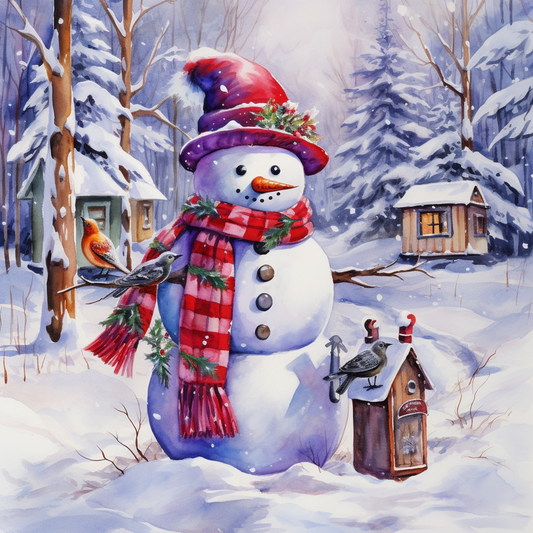 AB Diamond Painting  |  Cute Snowman