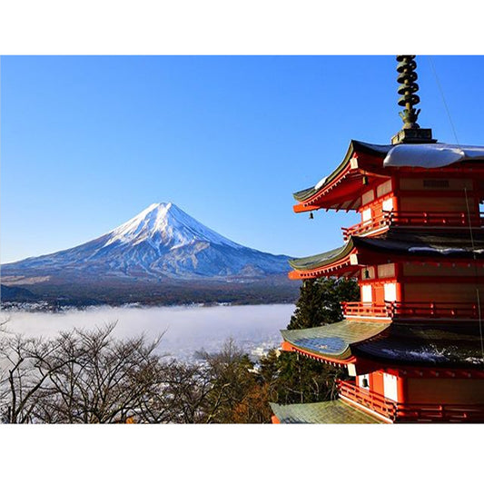 Fuji Mountain  | Full Round Diamond Painting Kits