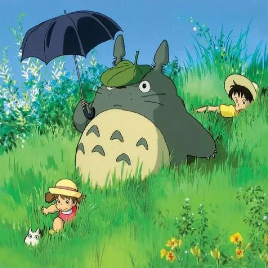 Mon voisin Totoro | Kits complets de peinture au diamant rond 
