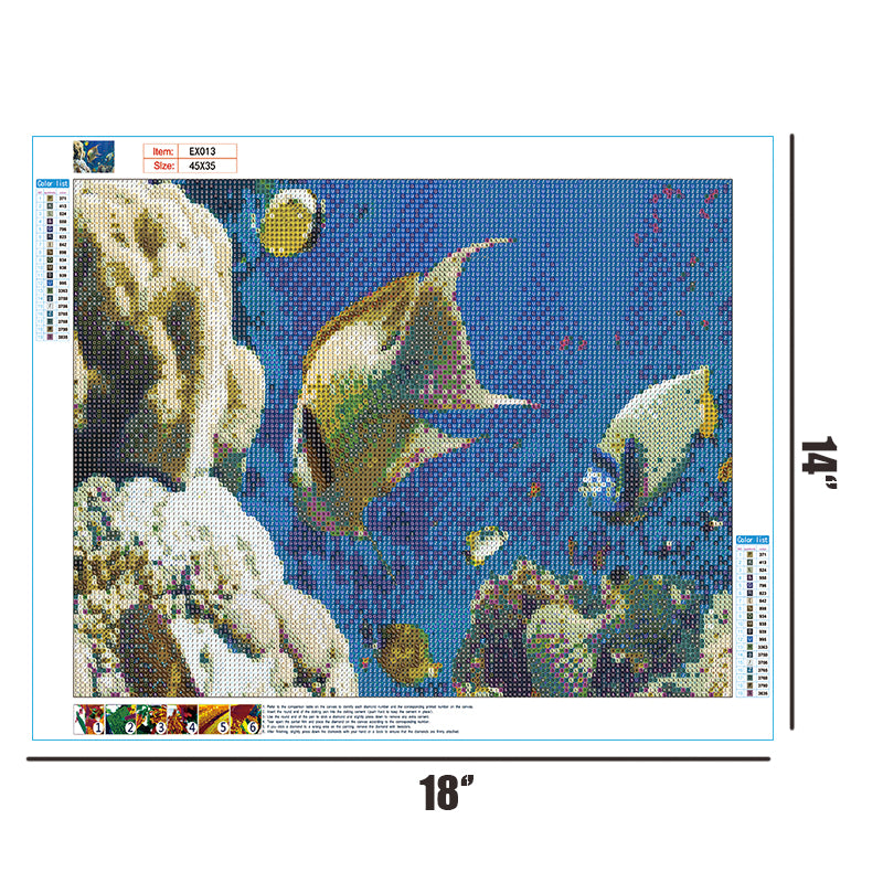Deep Sea Fish  | Full Round Diamond Painting Kits