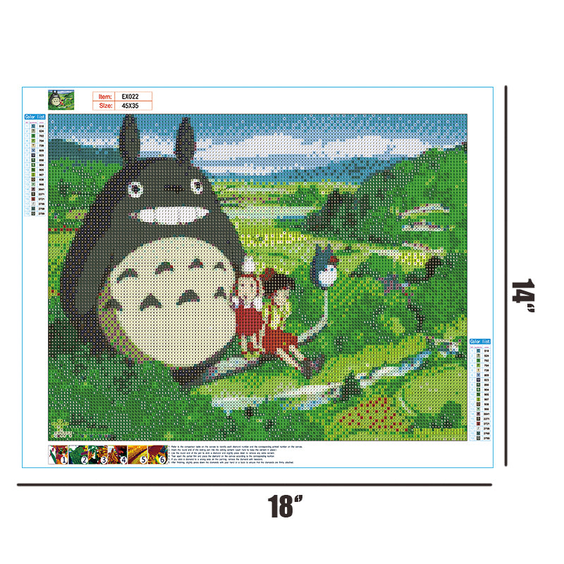 My Neighbor Totoro  | Full Round Diamond Painting Kits